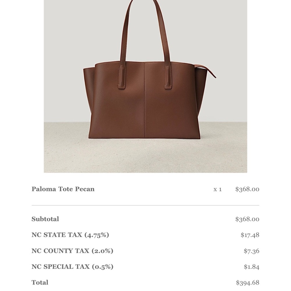 Freja Paloma Pecan Tote - Picture 5 of 5